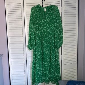 H&M Green Floral Dress